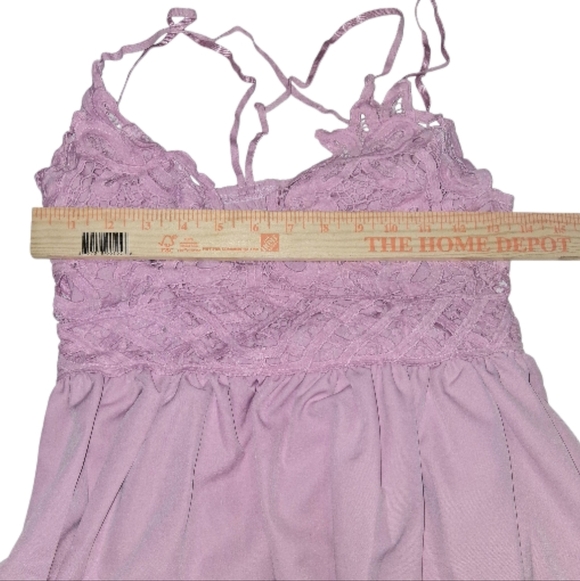 SALE NIP Sz. XS Tag Says L Pink  Lace Upper Body and Tiered/Layered Lower Body. - Picture 5 of 8